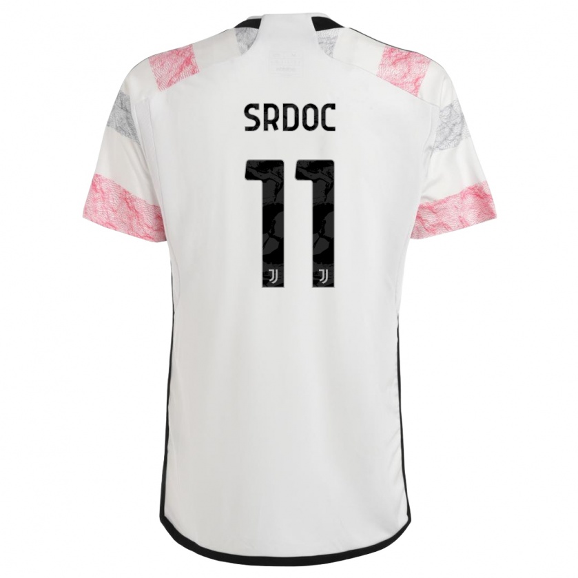 Kandiny Hombre Camiseta Ivano Srdoc #11 Blanco Rosa 2ª Equipación 2023/24 La Camisa Chile