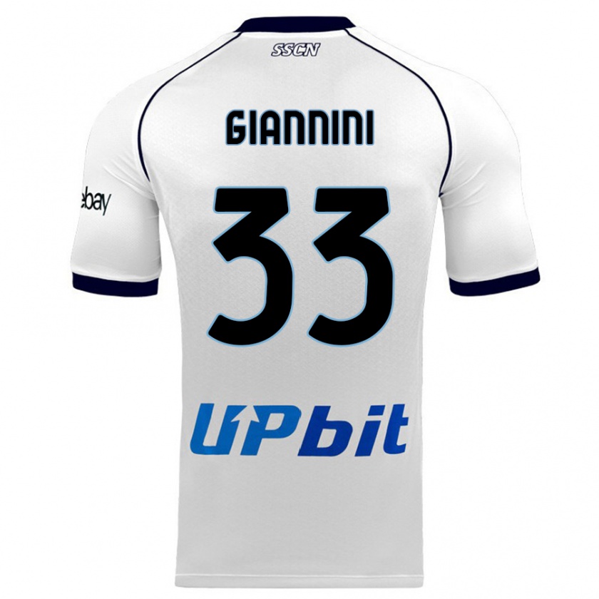 Kandiny Hombre Camiseta Enrico Giannini #33 Blanco 2ª Equipación 2023/24 La Camisa Chile