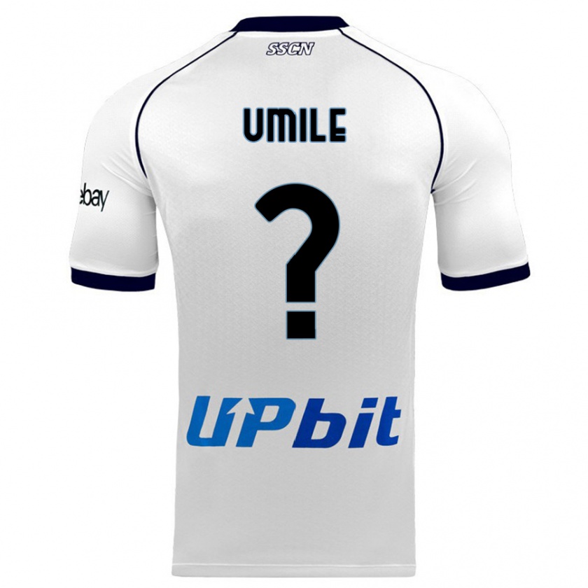 Kandiny Hombre Camiseta Bruno Umile #0 Blanco 2ª Equipación 2023/24 La Camisa Chile