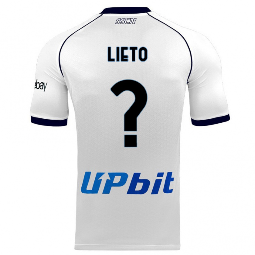 Kandiny Hombre Camiseta Angelo Lieto #0 Blanco 2ª Equipación 2023/24 La Camisa Chile