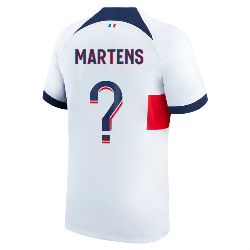 Kandiny Hombre Camiseta Lieke Martens #0 Blanco 2ª Equipación 2023/24 La Camisa Chile