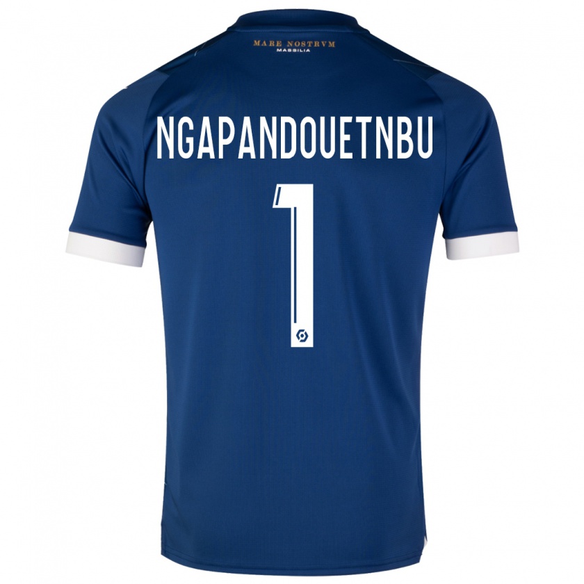 Kandiny Hombre Camiseta Simon Ngapandouetnbu #1 Azul Oscuro 2ª Equipación 2023/24 La Camisa Chile