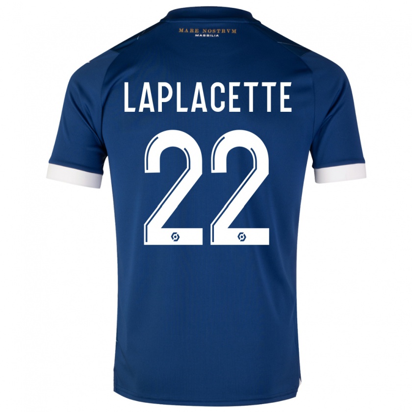 Kandiny Hombre Camiseta Tess Laplacette #22 Azul Oscuro 2ª Equipación 2023/24 La Camisa Chile