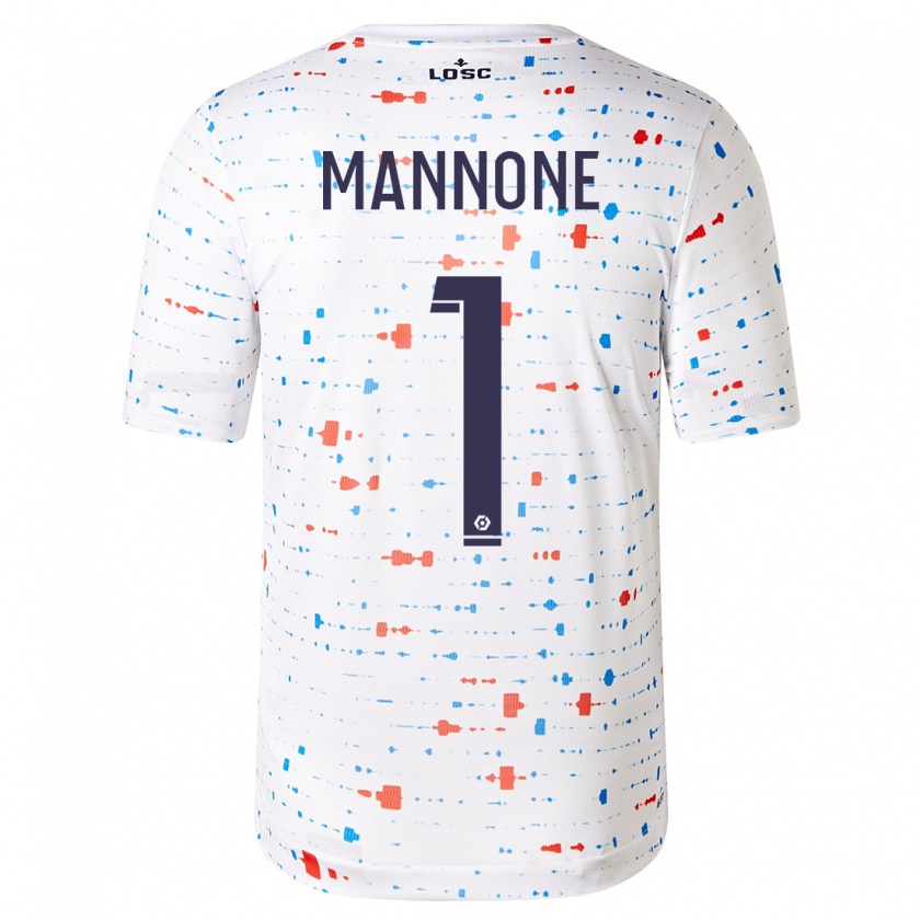 Kandiny Hombre Camiseta Vito Mannone #1 Blanco 2ª Equipación 2023/24 La Camisa Chile