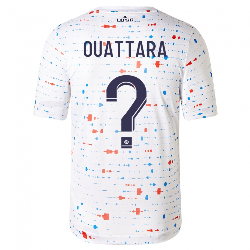 Kandiny Hombre Camiseta Fadiga Ouattara #0 Blanco 2ª Equipación 2023/24 La Camisa Chile