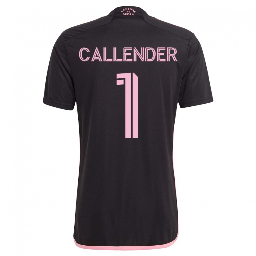 Kandiny Hombre Camiseta Drake Callender #1 Negro 2ª Equipación 2023/24 La Camisa Chile