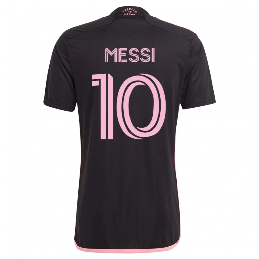 Kandiny Hombre Camiseta Lionel Messi #10 Negro 2ª Equipación 2023/24 La Camisa Chile