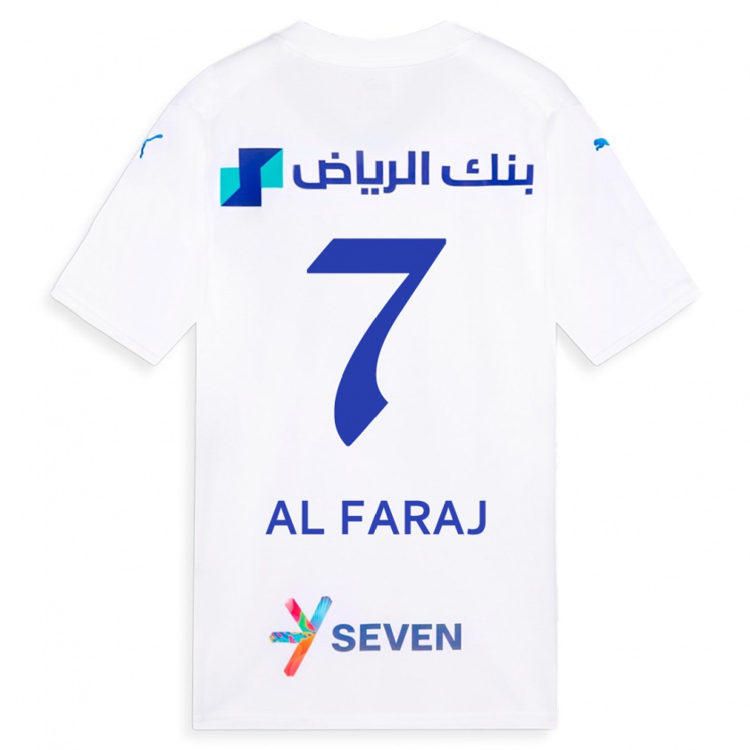 Kandiny Hombre Camiseta Salman Al-Faraj #7 Blanco 2ª Equipación 2023/24 La Camisa Chile