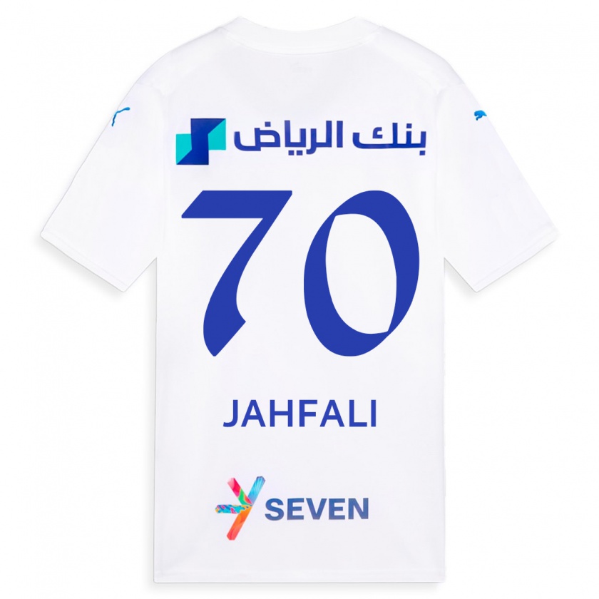Kandiny Hombre Camiseta Mohammed Jahfali #70 Blanco 2ª Equipación 2023/24 La Camisa Chile