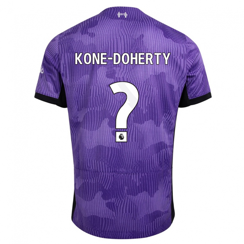 Kandiny Hombre Camiseta Trent Kone-Doherty #0 Púrpura Equipación Tercera 2023/24 La Camisa Chile