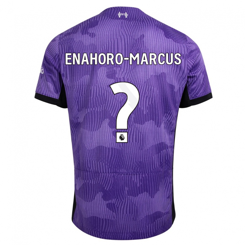 Kandiny Hombre Camiseta Louis Enahoro-Marcus #0 Púrpura Equipación Tercera 2023/24 La Camisa Chile