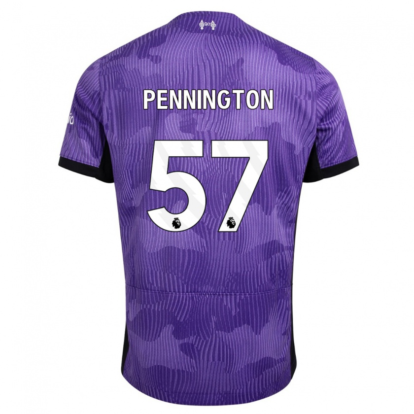 Kandiny Hombre Camiseta Cody Pennington #57 Púrpura Equipación Tercera 2023/24 La Camisa Chile