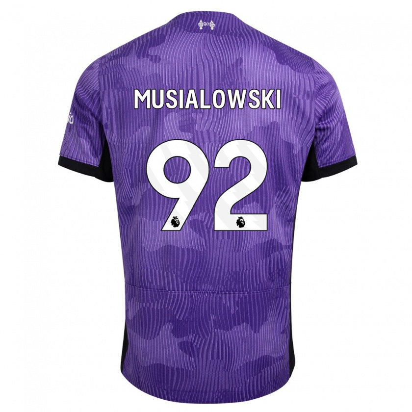 Kandiny Hombre Camiseta Mateusz Musialowski #92 Púrpura Equipación Tercera 2023/24 La Camisa Chile
