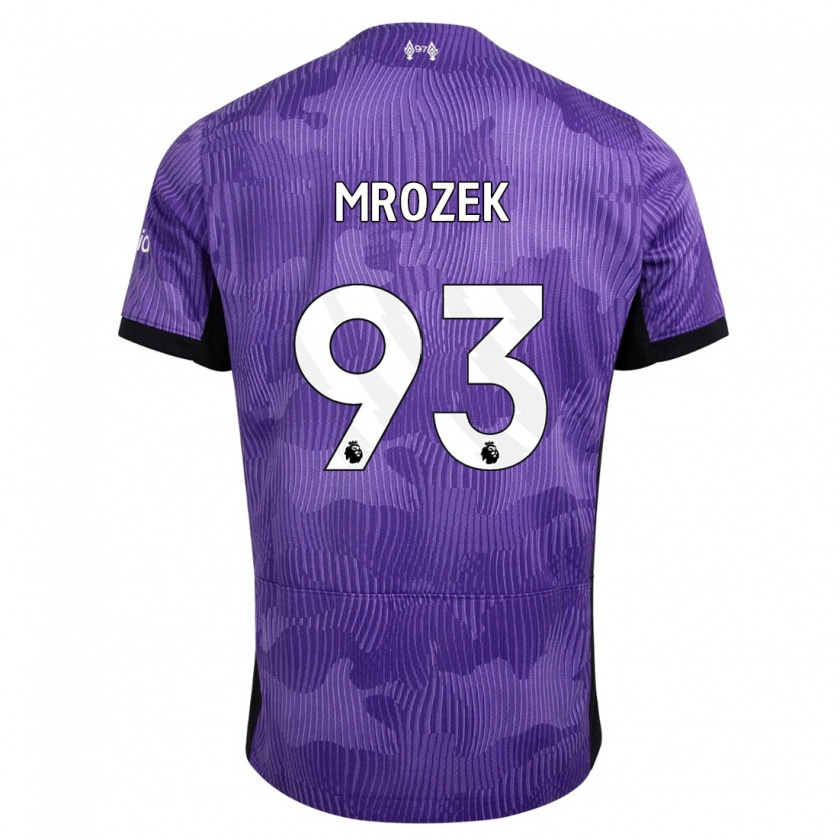 Kandiny Hombre Camiseta Fabian Mrozek #93 Púrpura Equipación Tercera 2023/24 La Camisa Chile