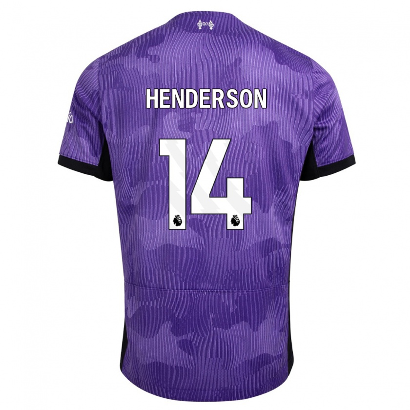 Kandiny Hombre Camiseta Henderson #14 Púrpura Equipación Tercera 2023/24 La Camisa Chile