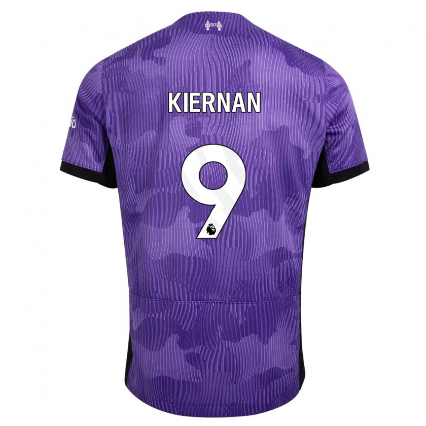 Kandiny Hombre Camiseta Leanne Kiernan #9 Púrpura Equipación Tercera 2023/24 La Camisa Chile