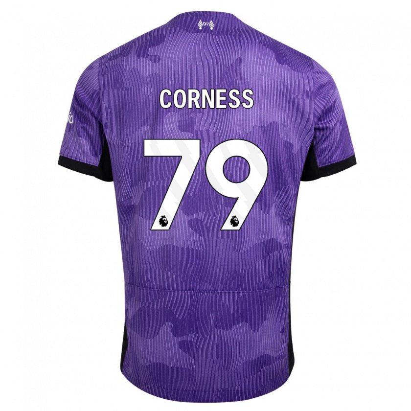 Kandiny Hombre Camiseta Dominic Corness #79 Púrpura Equipación Tercera 2023/24 La Camisa Chile