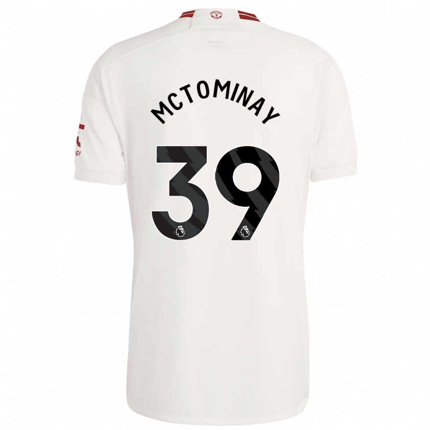 Kandiny Hombre Camiseta Scott Mctominay #39 Blanco Equipación Tercera 2023/24 La Camisa Chile