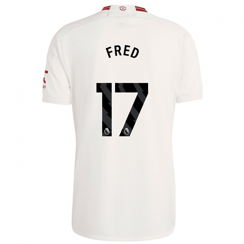 Kandiny Hombre Camiseta Fred #17 Blanco Equipación Tercera 2023/24 La Camisa Chile