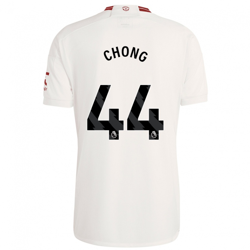 Kandiny Hombre Camiseta Tahith Chong #44 Blanco Equipación Tercera 2023/24 La Camisa Chile