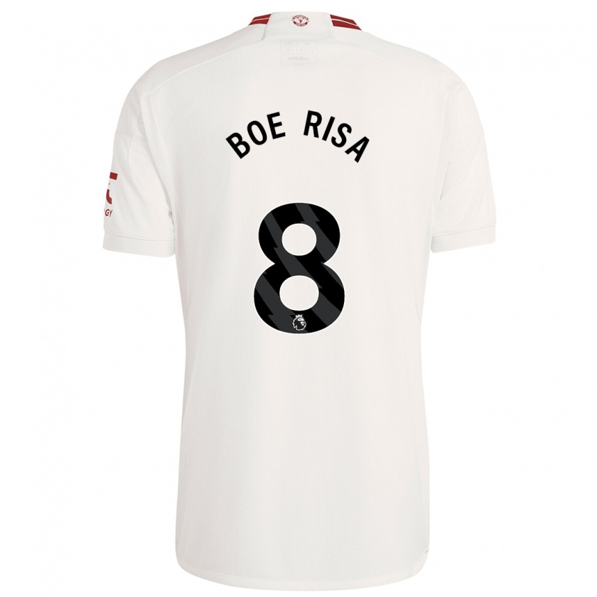 Kandiny Hombre Camiseta Vilde Boe Risa #8 Blanco Equipación Tercera 2023/24 La Camisa Chile
