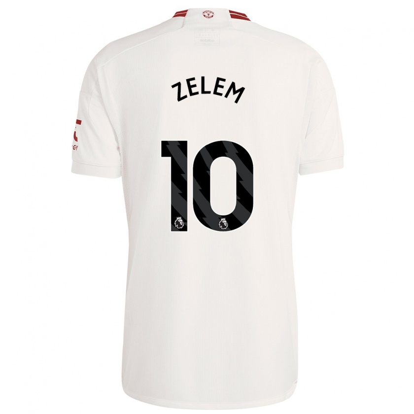 Kandiny Hombre Camiseta Katie Zelem #10 Blanco Equipación Tercera 2023/24 La Camisa Chile