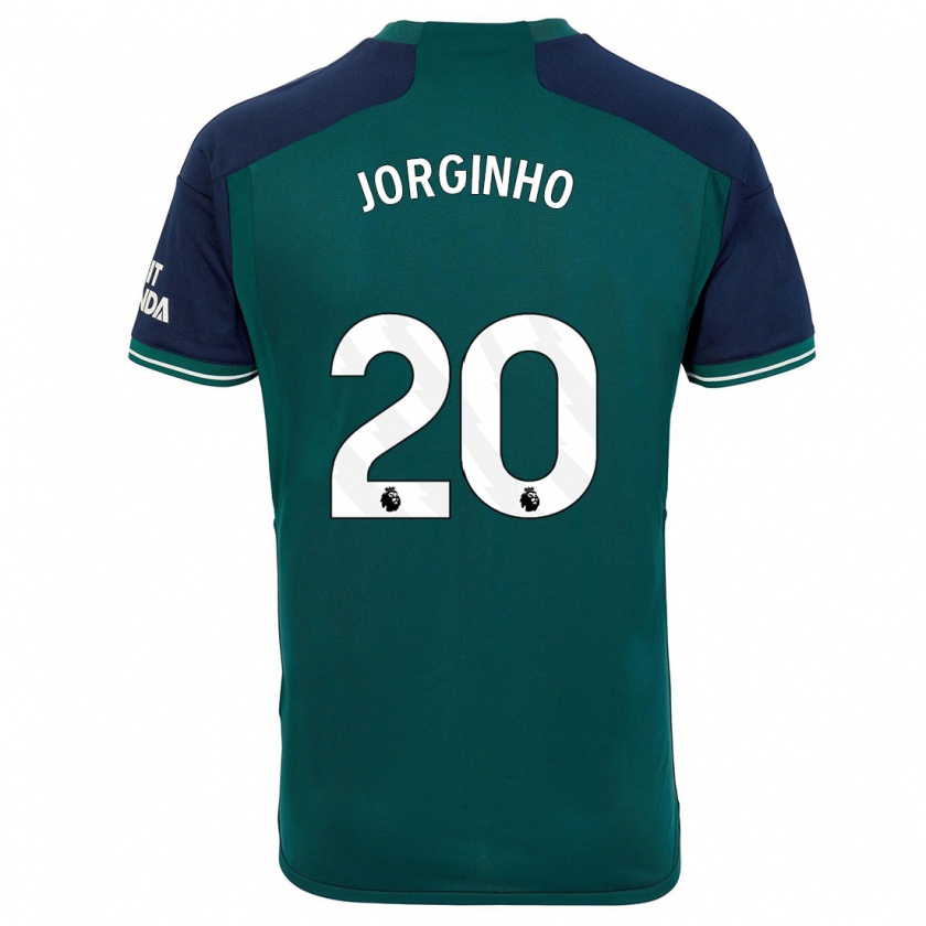 Kandiny Hombre Camiseta Jorginho #20 Verde Equipación Tercera 2023/24 La Camisa Chile