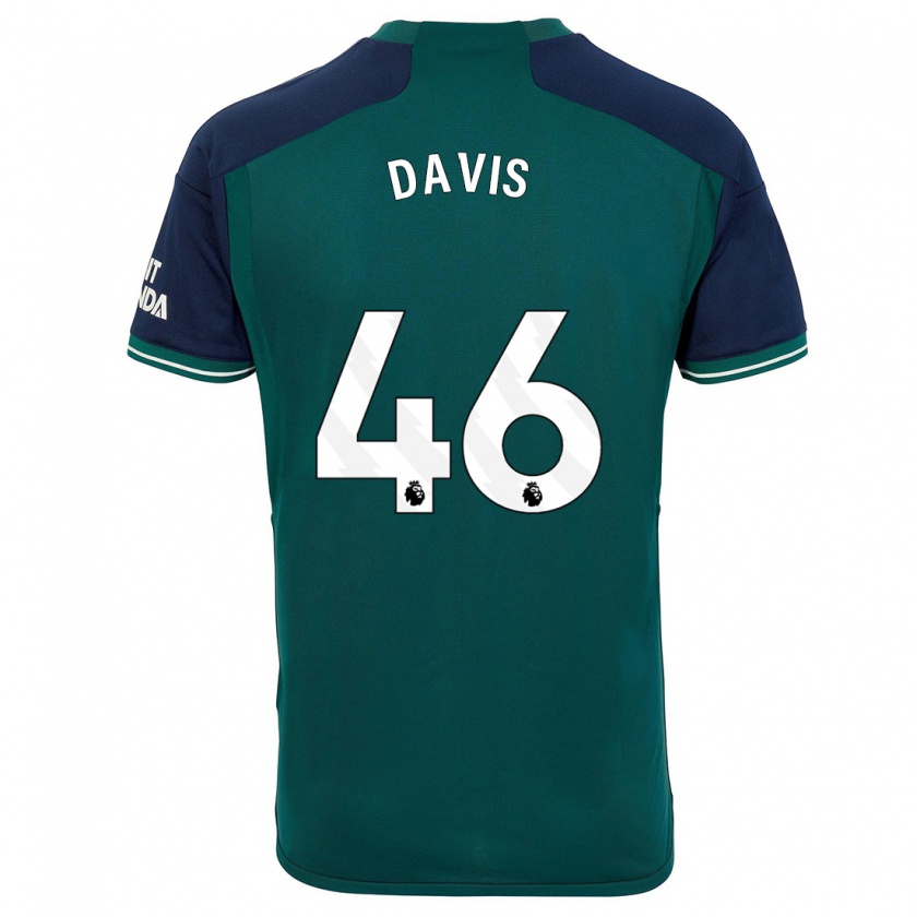 Kandiny Hombre Camiseta Timi Davis #46 Verde Equipación Tercera 2023/24 La Camisa Chile