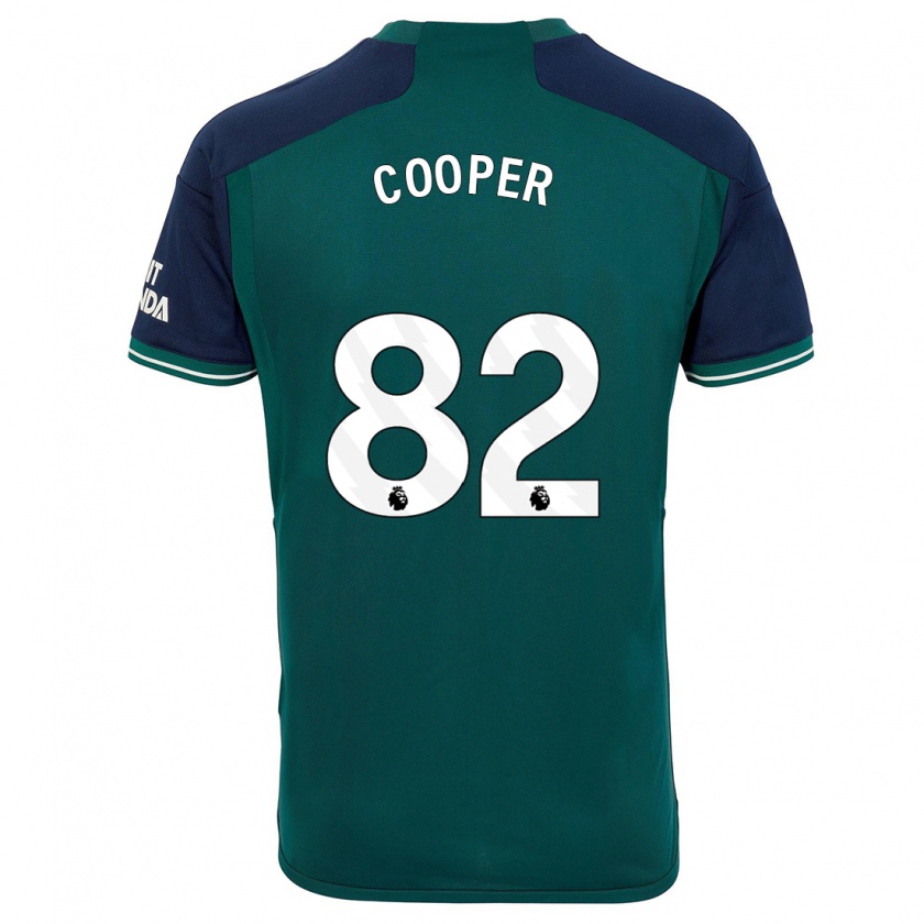 Kandiny Hombre Camiseta Noah Cooper #82 Verde Equipación Tercera 2023/24 La Camisa Chile