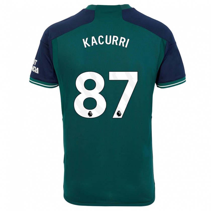 Kandiny Hombre Camiseta Maldini Kacurri #87 Verde Equipación Tercera 2023/24 La Camisa Chile