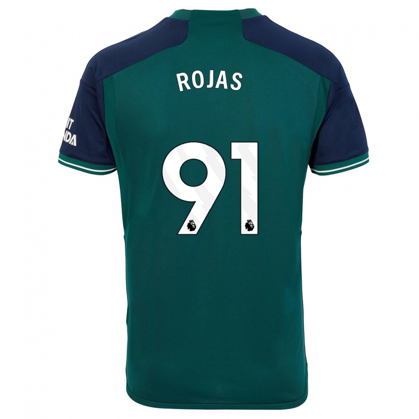 Kandiny Hombre Camiseta Alexei Rojas #91 Verde Equipación Tercera 2023/24 La Camisa Chile