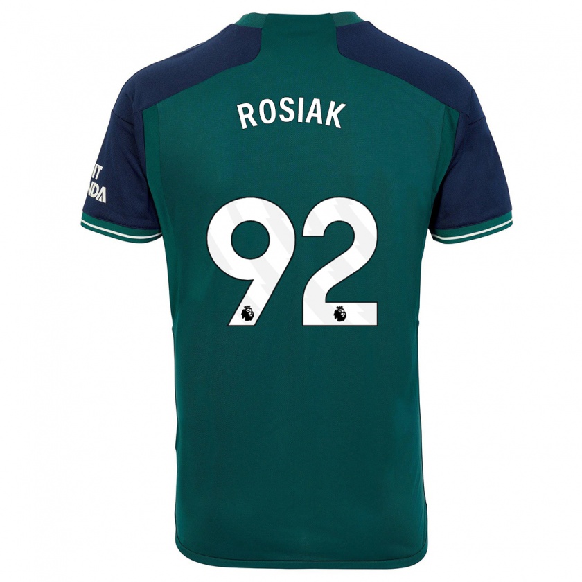 Kandiny Hombre Camiseta Michal Rosiak #92 Verde Equipación Tercera 2023/24 La Camisa Chile