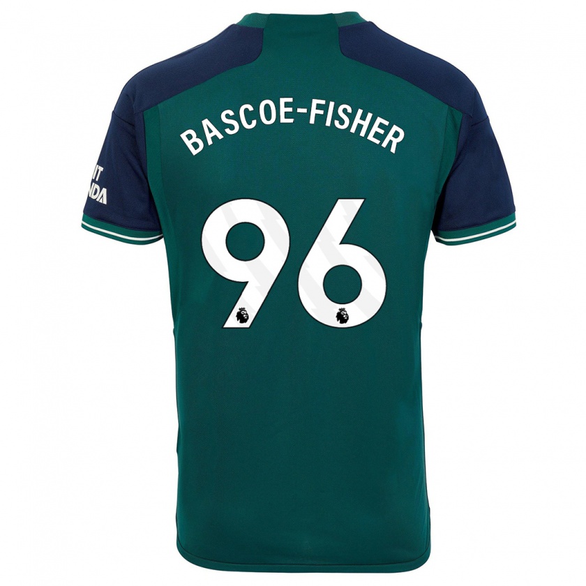 Kandiny Hombre Camiseta Jakai Bascoe-Fisher #96 Verde Equipación Tercera 2023/24 La Camisa Chile
