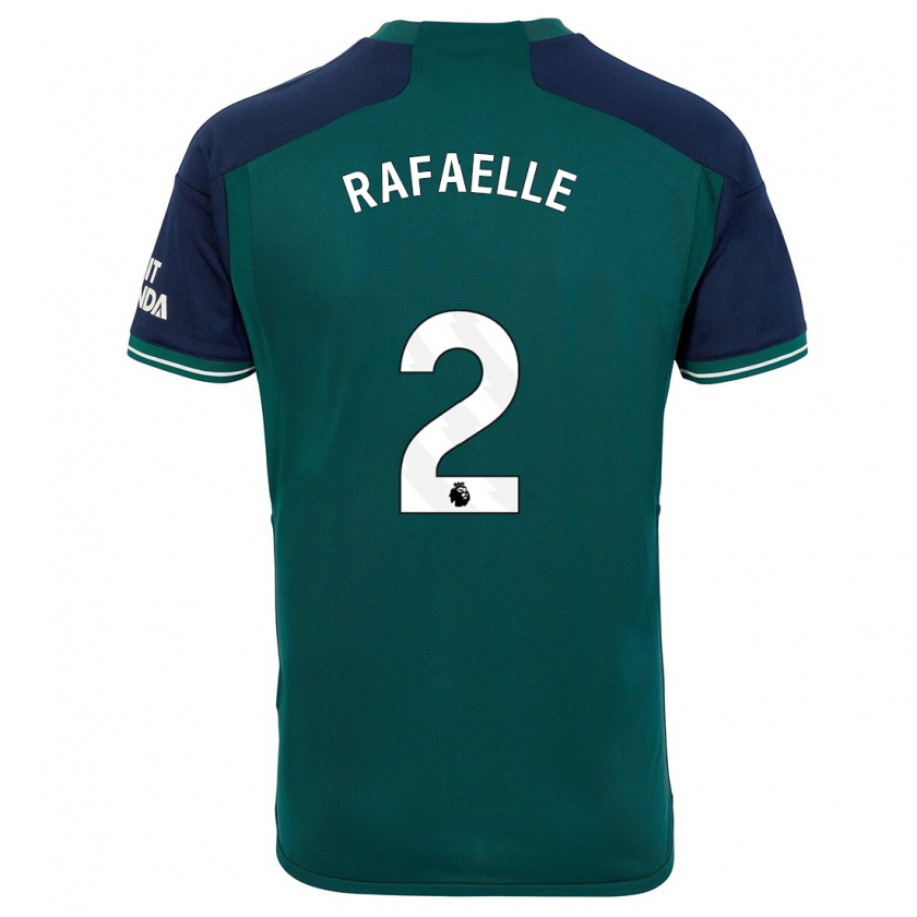 Kandiny Hombre Camiseta Rafaelle Souza #2 Verde Equipación Tercera 2023/24 La Camisa Chile