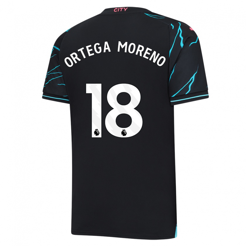Kandiny Hombre Camiseta Stefan Ortega #18 Azul Oscuro Equipación Tercera 2023/24 La Camisa Chile