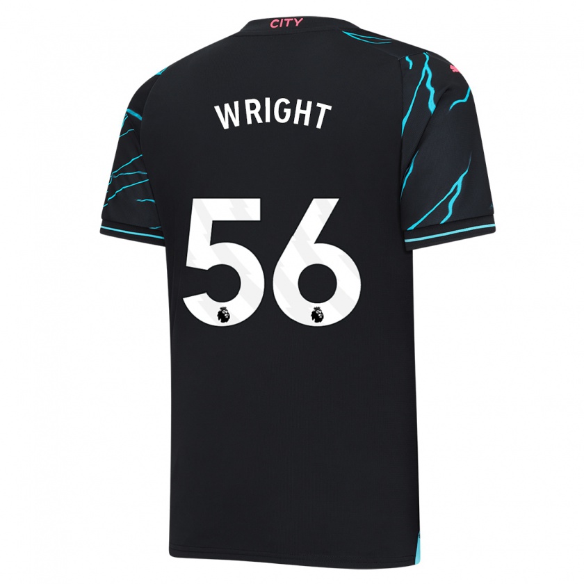 Kandiny Hombre Camiseta Jacob Wright #56 Azul Oscuro Equipación Tercera 2023/24 La Camisa Chile