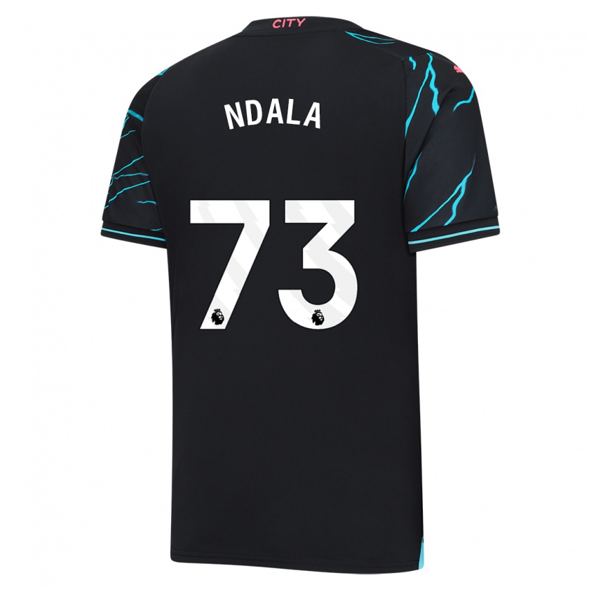 Kandiny Hombre Camiseta Joel Ndala #73 Azul Oscuro Equipación Tercera 2023/24 La Camisa Chile