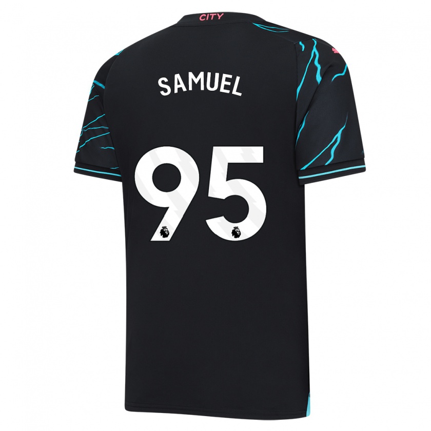 Kandiny Hombre Camiseta Lakyle Samuel #95 Azul Oscuro Equipación Tercera 2023/24 La Camisa Chile