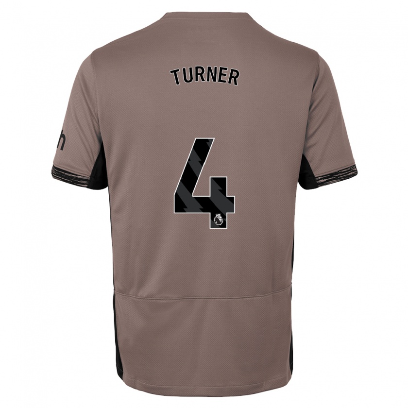 Kandiny Hombre Camiseta Amy Turner #4 Beige Obscuro Equipación Tercera 2023/24 La Camisa Chile