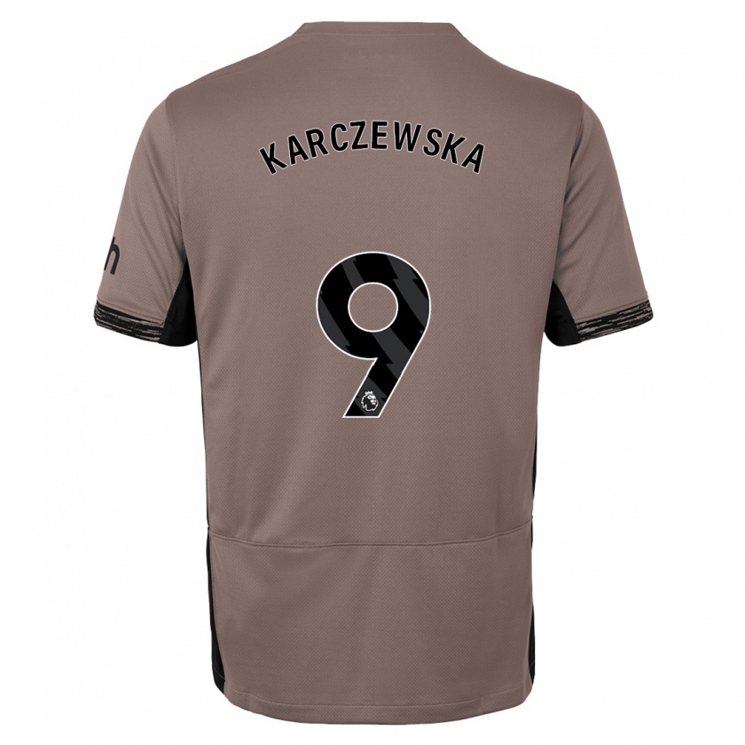 Kandiny Hombre Camiseta Nikola Karczewska #9 Beige Obscuro Equipación Tercera 2023/24 La Camisa Chile