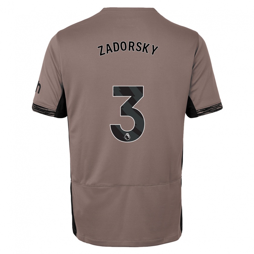 Kandiny Hombre Camiseta Shelina Zadorsky #3 Beige Obscuro Equipación Tercera 2023/24 La Camisa Chile