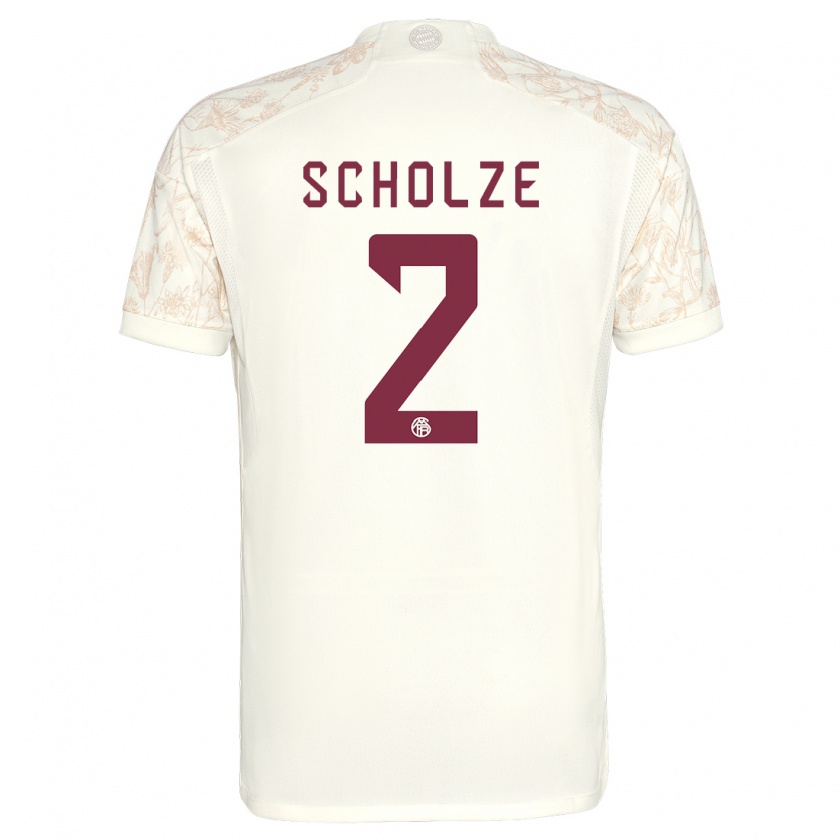 Kandiny Hombre Camiseta Max Scholze #2 Blanquecino Equipación Tercera 2023/24 La Camisa Chile