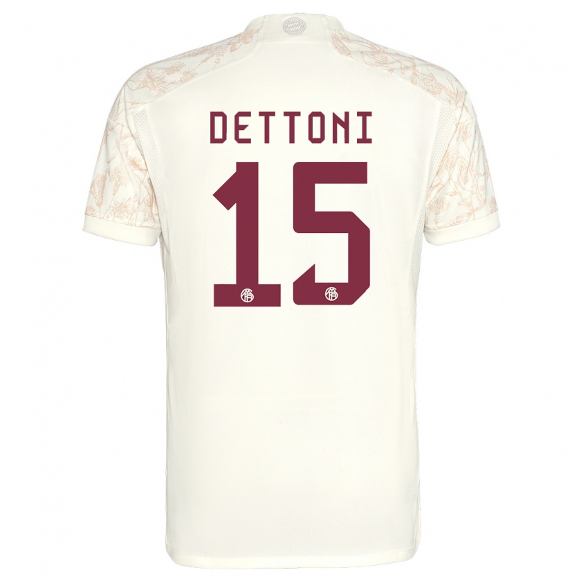 Kandiny Hombre Camiseta Grayson Dettoni #15 Blanquecino Equipación Tercera 2023/24 La Camisa Chile