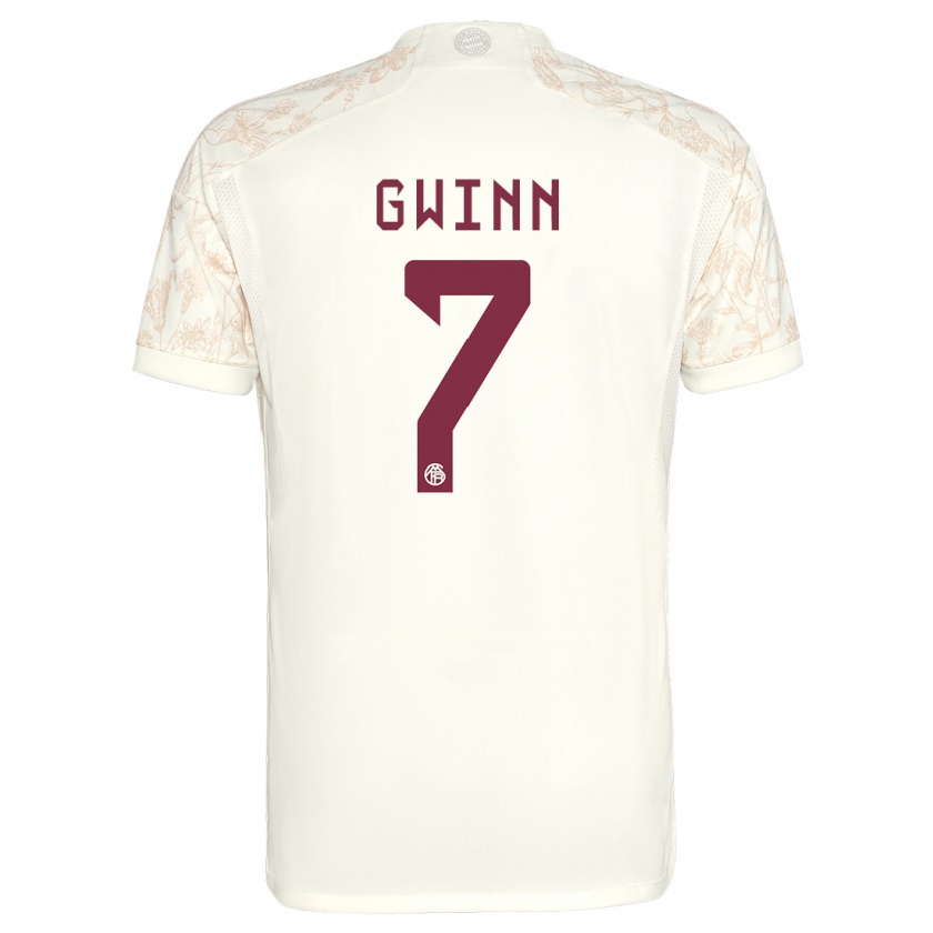 Kandiny Hombre Camiseta Giulia Gwinn #7 Blanquecino Equipación Tercera 2023/24 La Camisa Chile