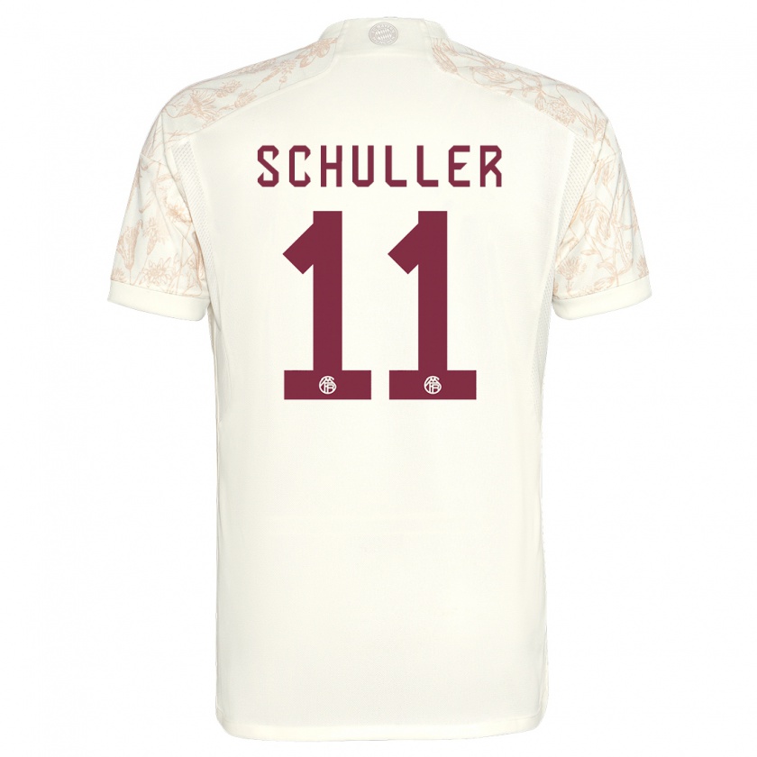 Kandiny Hombre Camiseta Lea Schuller #11 Blanquecino Equipación Tercera 2023/24 La Camisa Chile