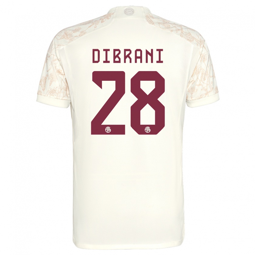 Kandiny Hombre Camiseta Benjamin Dibrani #28 Blanquecino Equipación Tercera 2023/24 La Camisa Chile