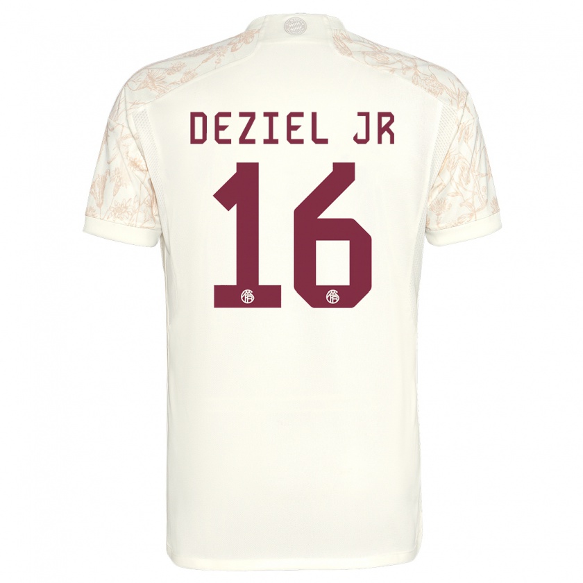 Kandiny Hombre Camiseta Robert Deziel Jr #16 Blanquecino Equipación Tercera 2023/24 La Camisa Chile