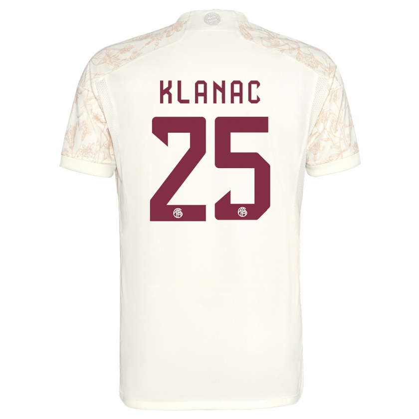 Kandiny Hombre Camiseta Luka Klanac #25 Blanquecino Equipación Tercera 2023/24 La Camisa Chile