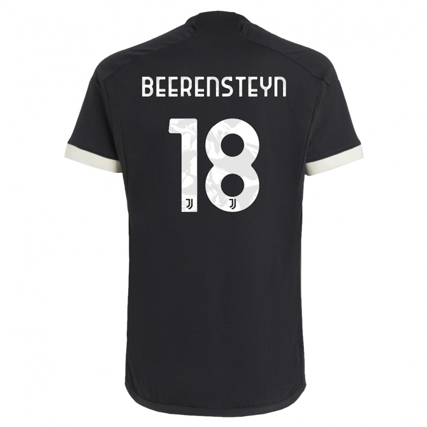 Kandiny Hombre Camiseta Lineth Beerensteyn #18 Negro Equipación Tercera 2023/24 La Camisa Chile