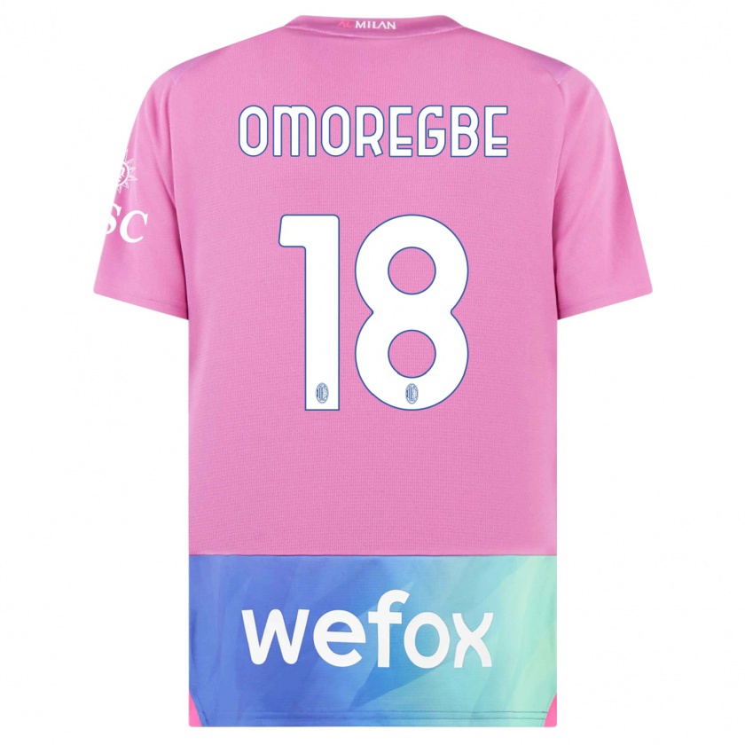 Kandiny Hombre Camiseta Bob Murphy Omoregbe #18 Rosado Morado Equipación Tercera 2023/24 La Camisa Chile